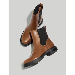 NWB Madewell The Bradley Chelsea Lugsole Boots Stable Brown Women's Size 9